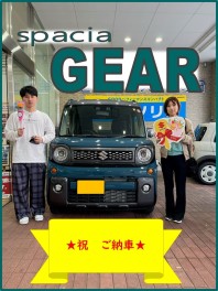 ★スペーシアギア　ご納車させて頂きました★